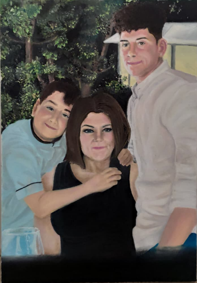 Ritratto Clelia e figli